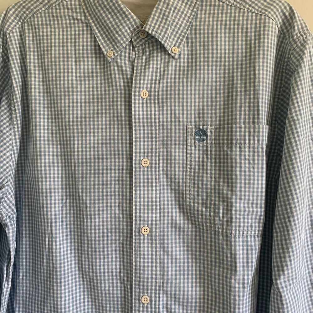 Timberland Men's L Button Up Long Sleeve Shirt EUC
